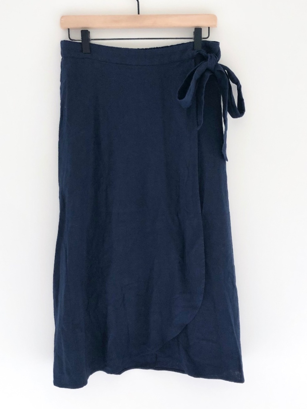 NWT J.Crew Factory Linen-blend Faux-wrap Skirt